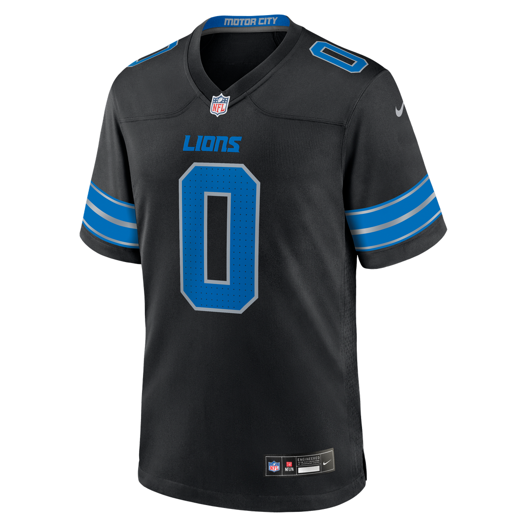 Detroit Lions Jahmyr Gibbs Nike Black 2nd Alternate Game Jersey