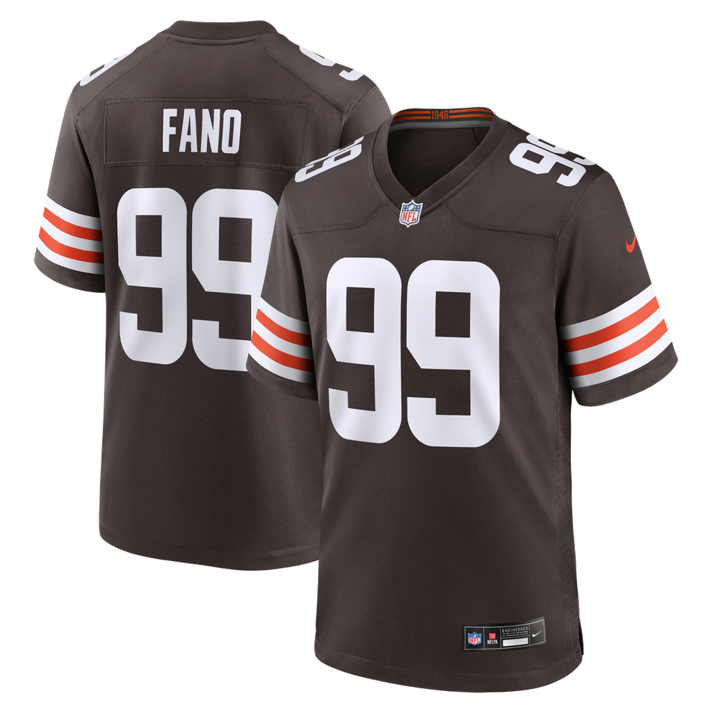 Cleveland Browns Logan Fano Nike Brown Game Jersey
