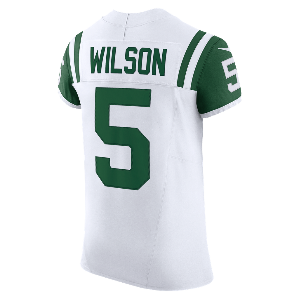 New York Jets Garrett Wilson Nike White Classic Alternate Vapor FUSE Elite Jersey