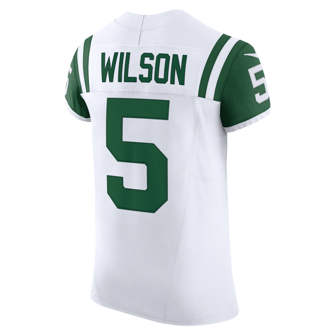 New York Jets Garrett Wilson Nike White Classic Alternate Vapor FUSE Elite Jersey