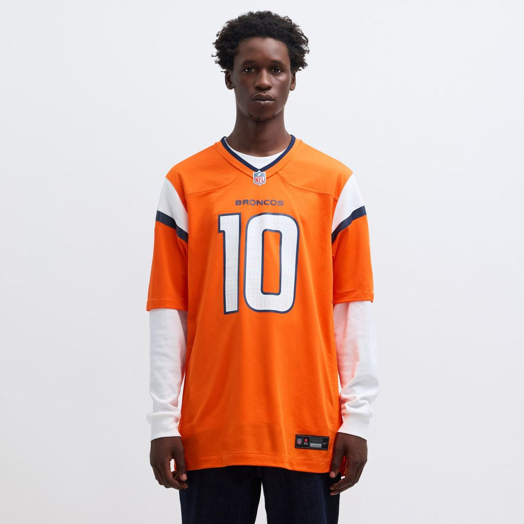 Denver Broncos Bo Nix Nike Orange Game Jersey