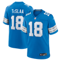 Detroit Lions Isaac TeSlaa Nike Blue Game Jersey