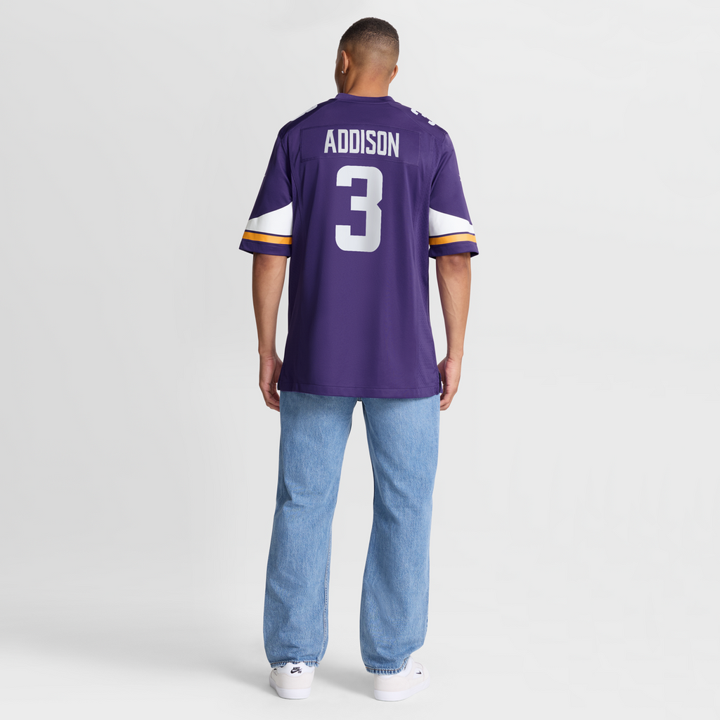 Minnesota Vikings Jordan Addison Nike White Alternate Game Jersey