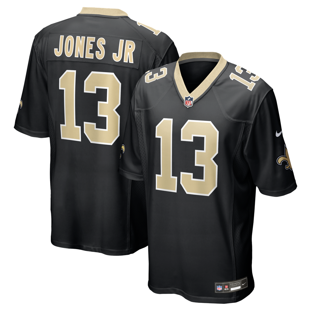 New Orleans Saints Velus Jones Jr. Nike Black Game Jersey