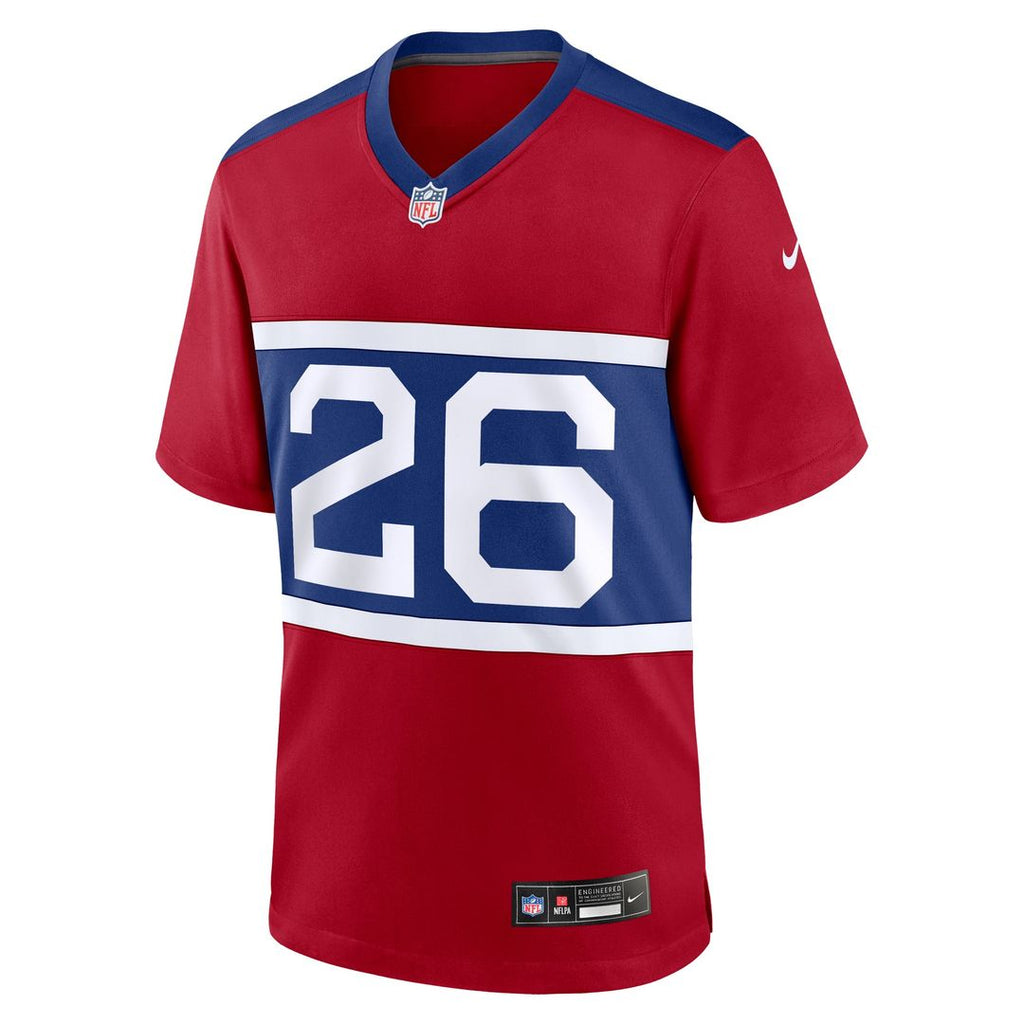 New York Giants Devin Singletary Nike Century Red Alternate Game Jersey