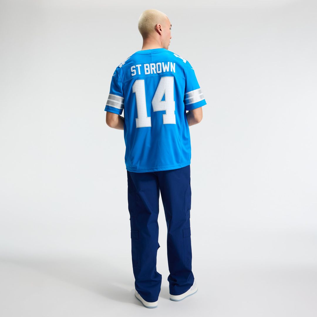 Detroit Lions Amon - Ra St. Brown Nike White Vapor FUSE Stitched Limited Jersey
