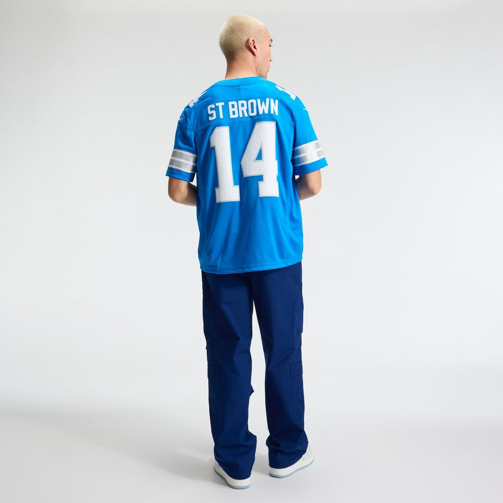 Detroit Lions Amon - Ra St. Brown Nike Blue Team Vapor FUSE Stitched Limited Jersey