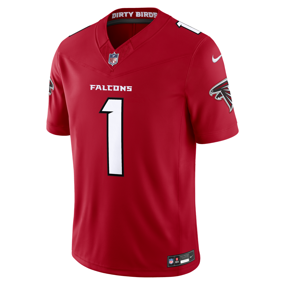 Atlanta Falcons Dirty Birds Nike Red Team Vapor FUSE Stitched Limited Jersey