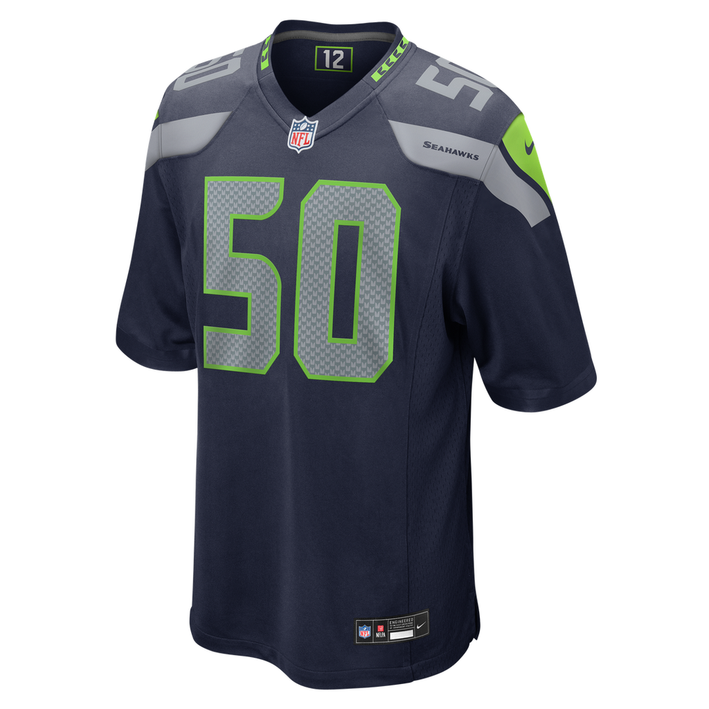 Seattle Seahawks Jared Ivey Nike College Navy Game Jersey
