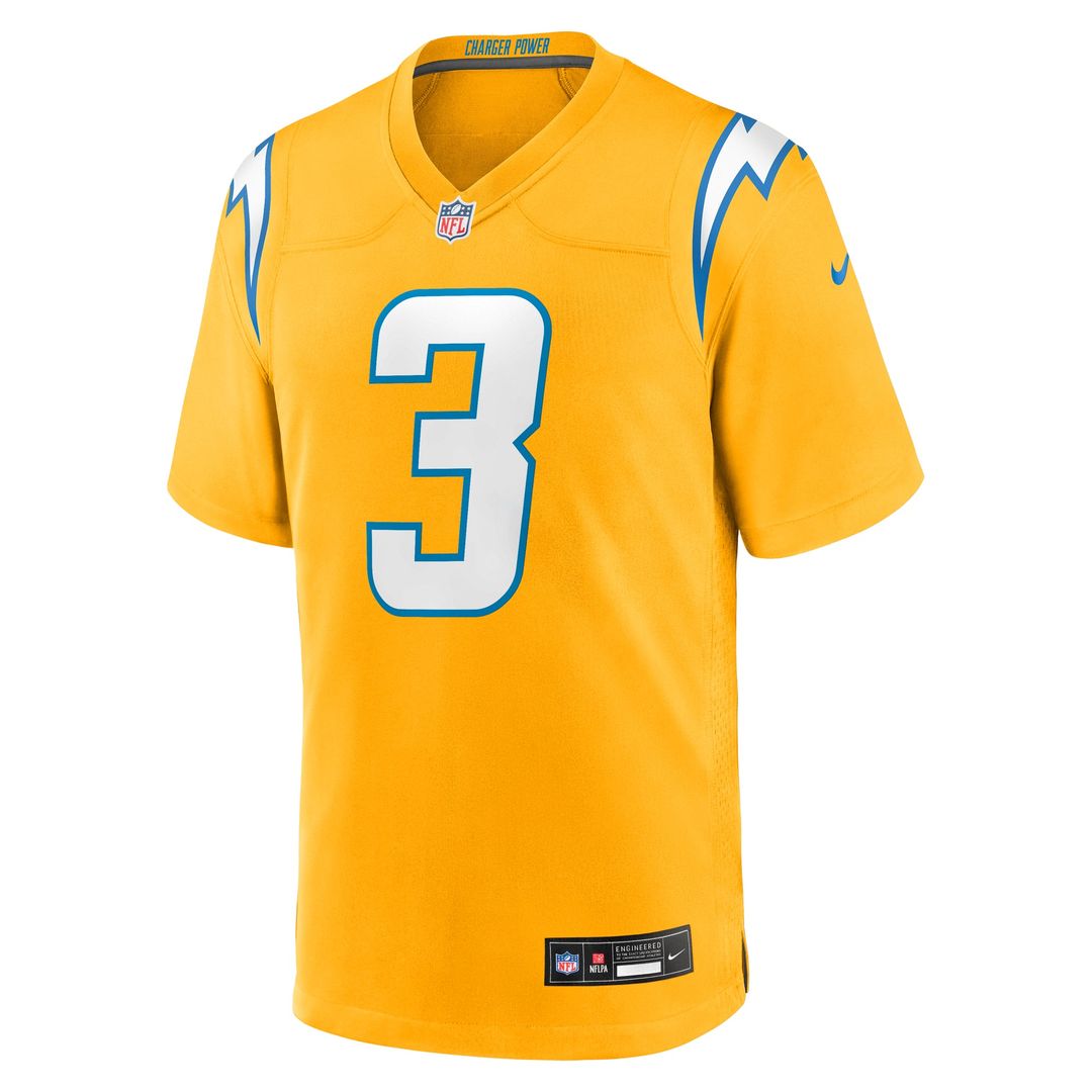 Los Angeles Chargers Derwin James Jr. Nike Gold Alternate Charger Power Game Jersey