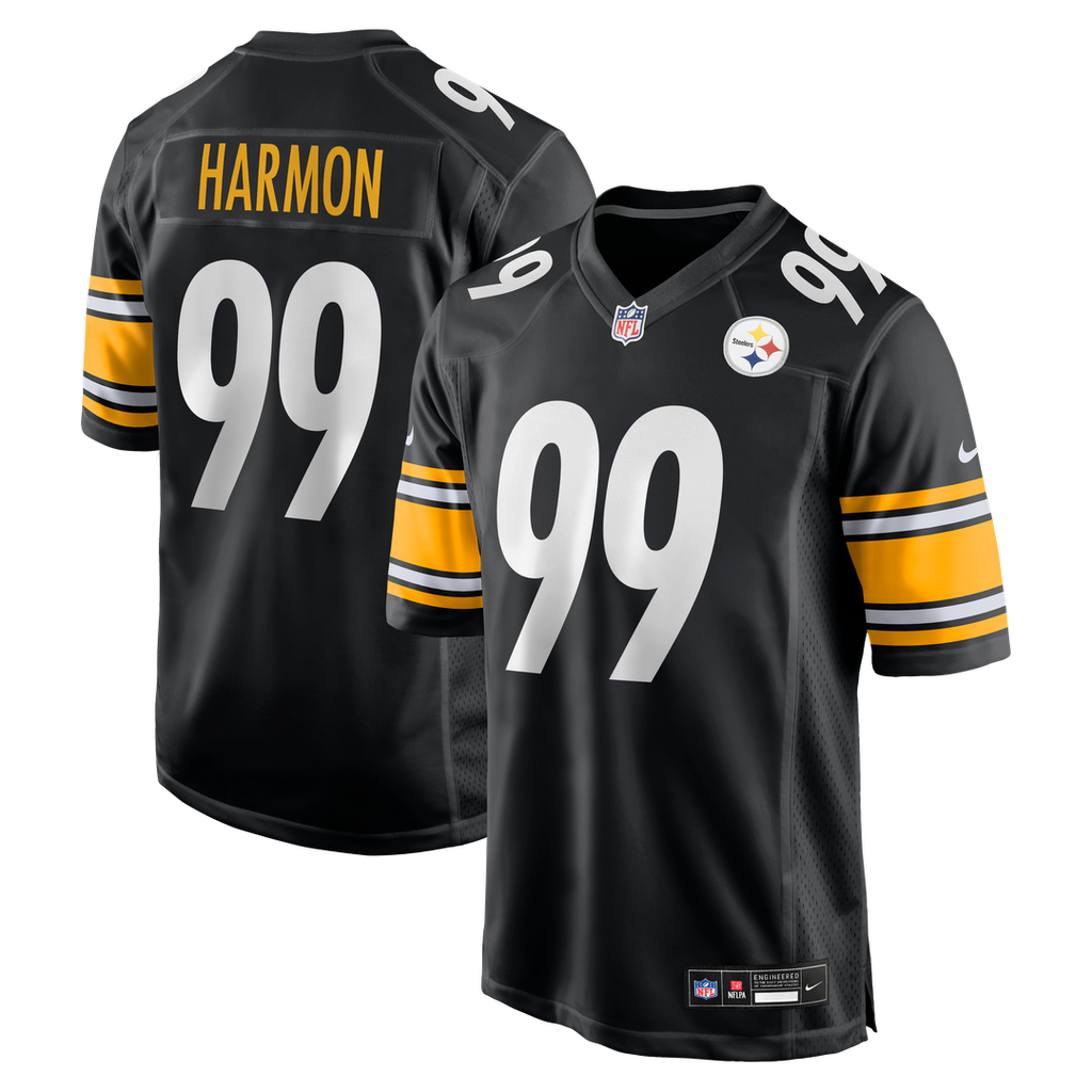 Pittsburgh Steelers Derrick Harmon Nike Black Game Jersey