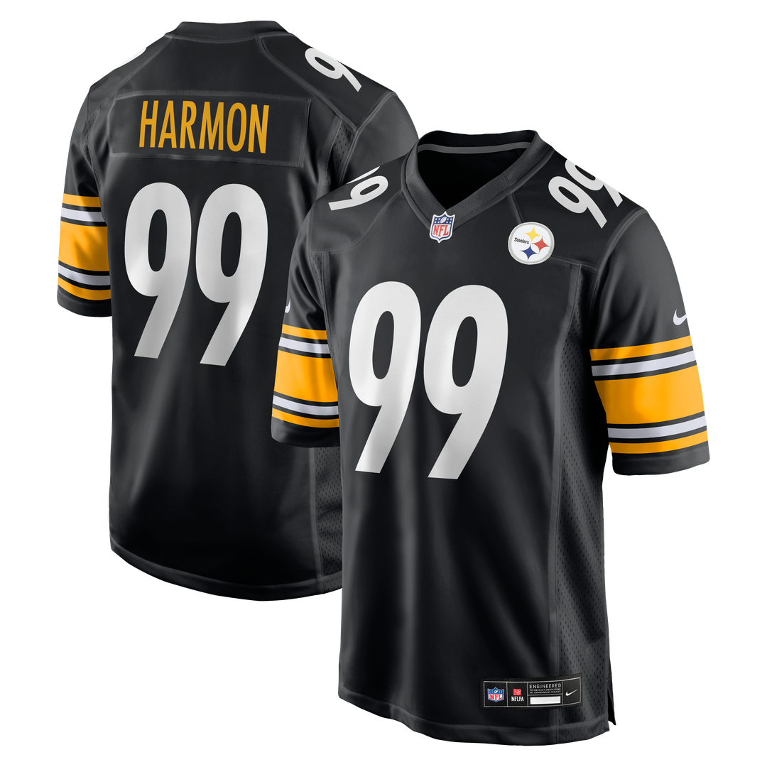Pittsburgh Steelers Derrick Harmon Nike Black Game Jersey