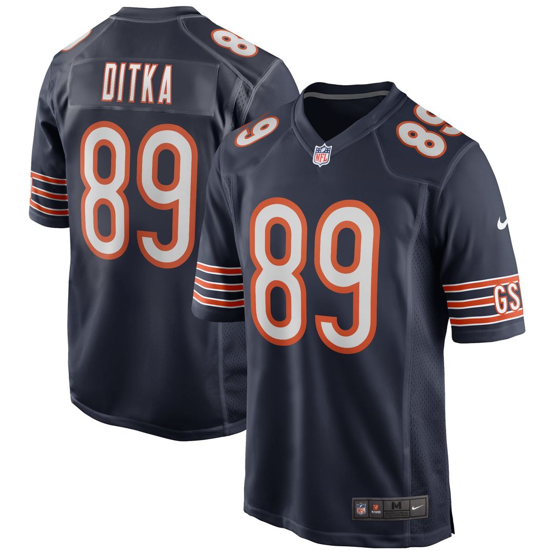Chicago Bears Mike Ditka Nike Navy Retired Player Game Jersey
