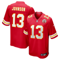 Kansas City Chiefs Nazeeh Johnson Nike Red Game Jersey