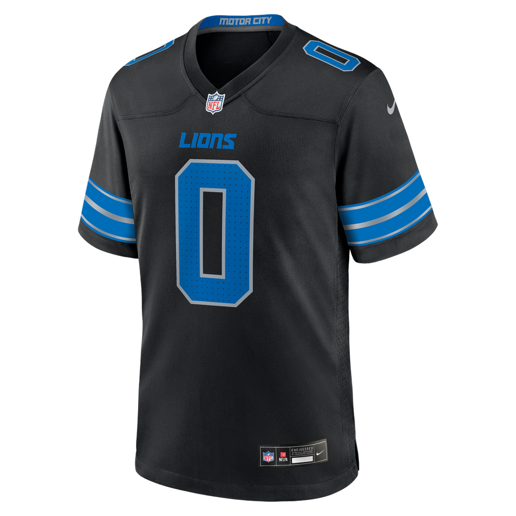 Detroit Lions Jahmyr Gibbs Nike Black 2nd Alternate Game Jersey