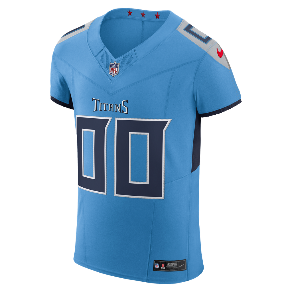 Tennessee Titans Nike Light Blue Team Vapor FUSE Elite Custom Jersey