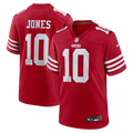 San Francisco 49ers Mac Jones Nike Scarlet Game Jersey