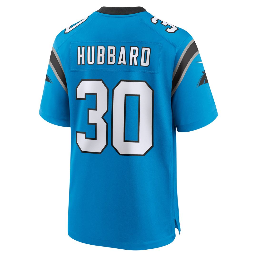 Carolina Panthers Chuba Hubbard Nike Black Game Jersey