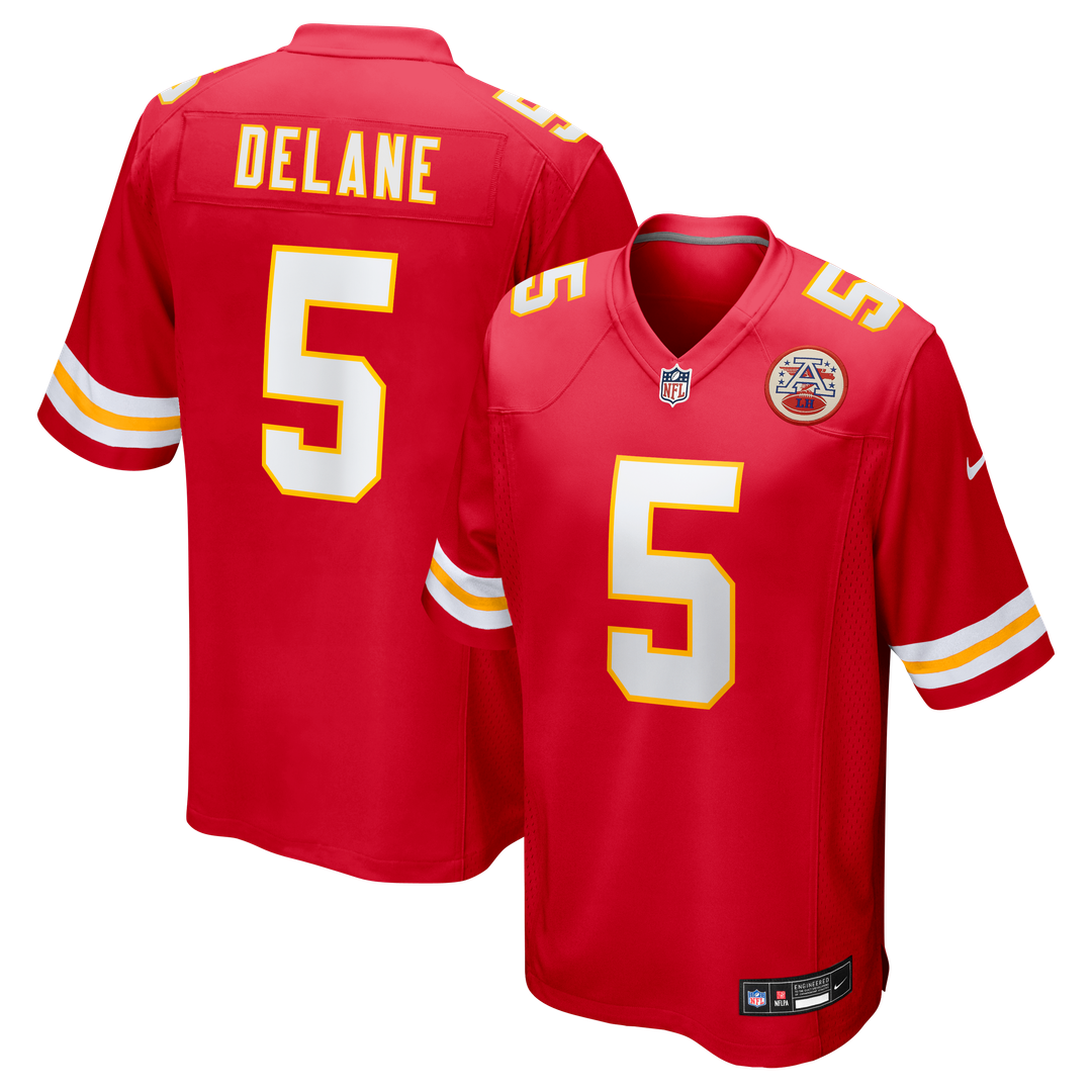 Kansas City Chiefs Mansoor Delane Nike Red Game Jersey