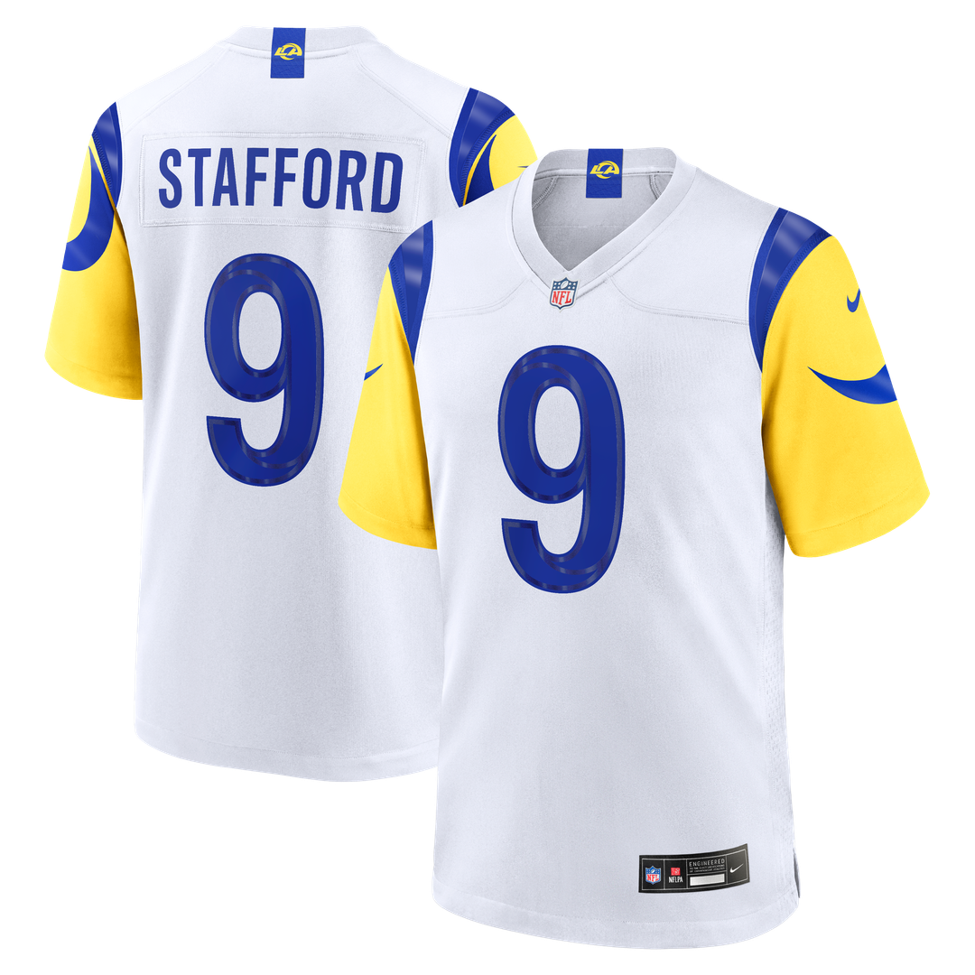 Los Angeles Rams Matthew Stafford Nike White White Game Jersey