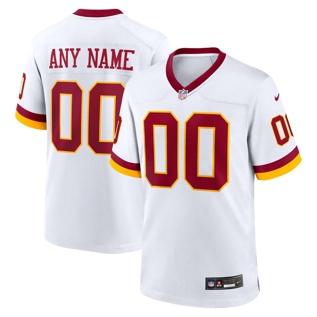 Washington Commanders Nike Black Hail Raiser Alternate Custom Jersey