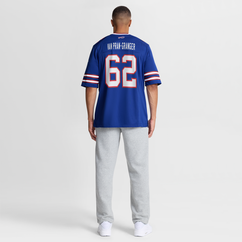 Buffalo Bills Sedrick Van Pran - Granger Nike Royal Game Jersey