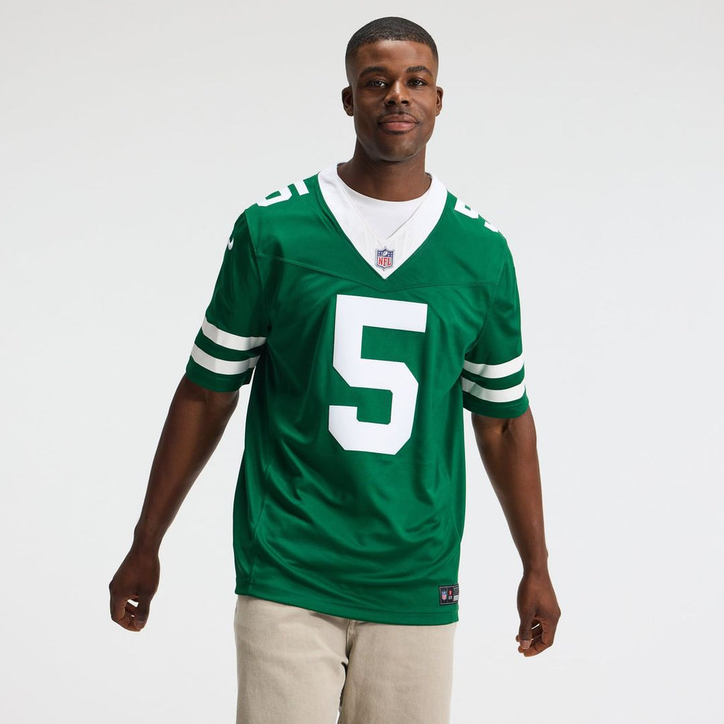 New York Jets Garrett Wilson Nike Legacy Green Team Vapor FUSE Stitched Limited Jersey