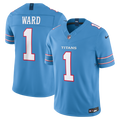 Tennessee Titans Cameron Ward Nike Light Blue Team Vapor FUSE Stitched Limited Jersey