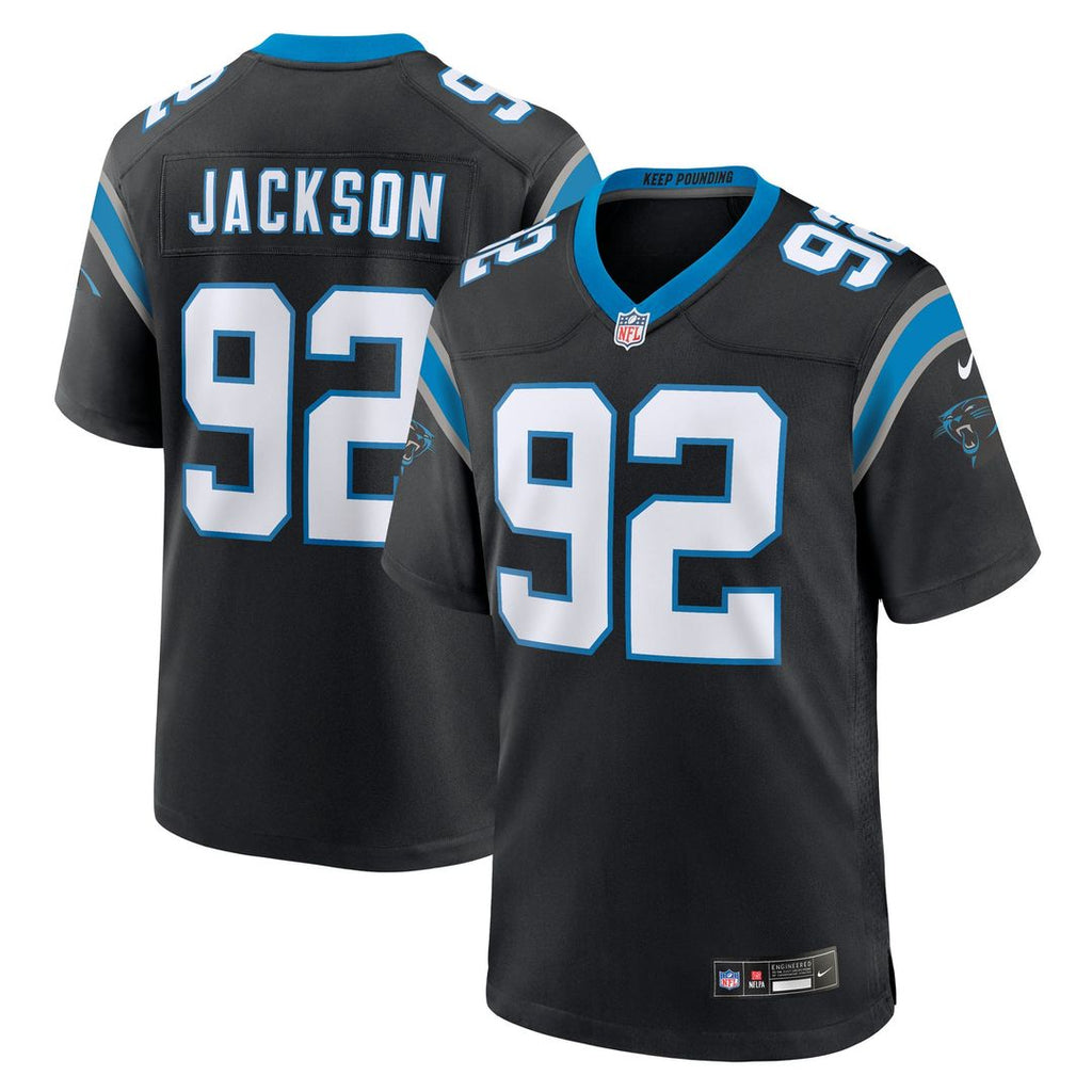 Carolina Panthers Cam Jackson Nike Black Game Jersey