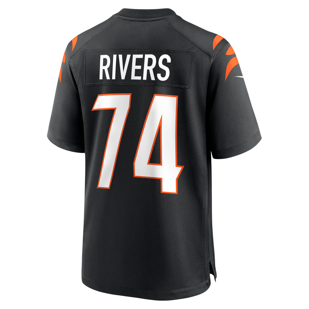 Cincinnati Bengals Jalen Rivers Nike Black Game Jersey