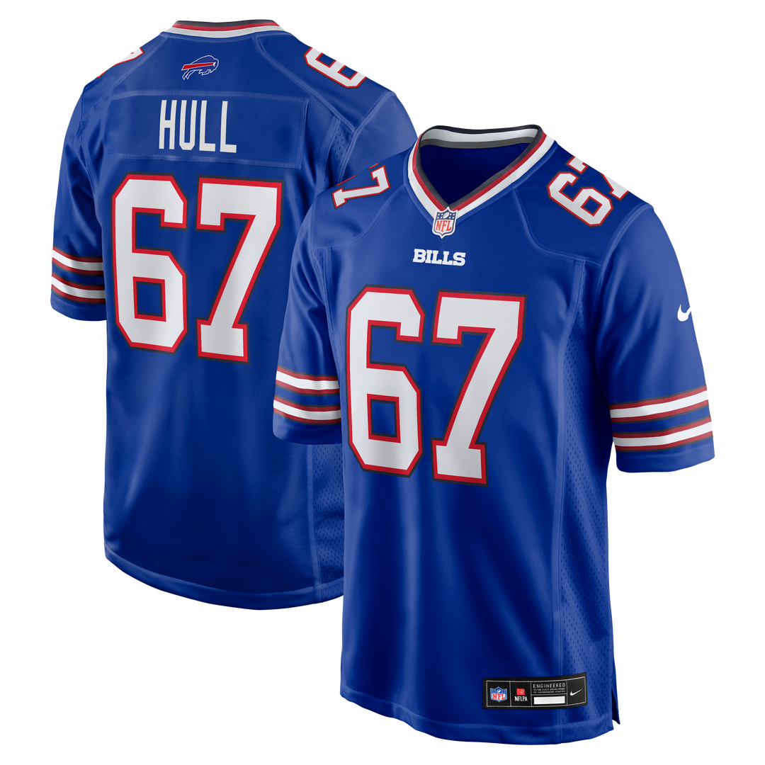 Buffalo Bills Kent Hull Nike Royal Retired Player Game Jersey