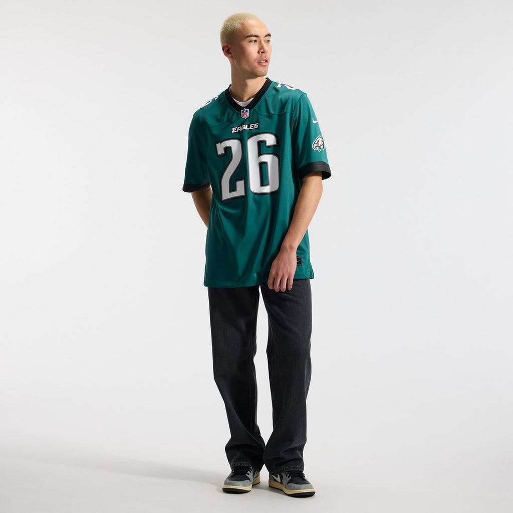 Philadelphia Eagles Saquon Barkley Nike Midnight Green Game Jersey