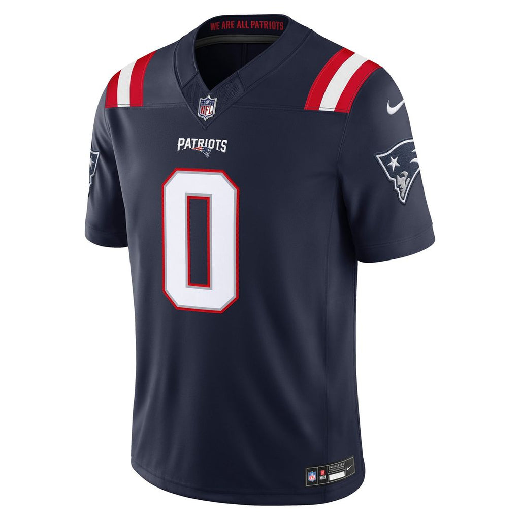 New England Patriots Christian Gonzalez Nike Navy Team Vapor FUSE Stitched Limited Jersey