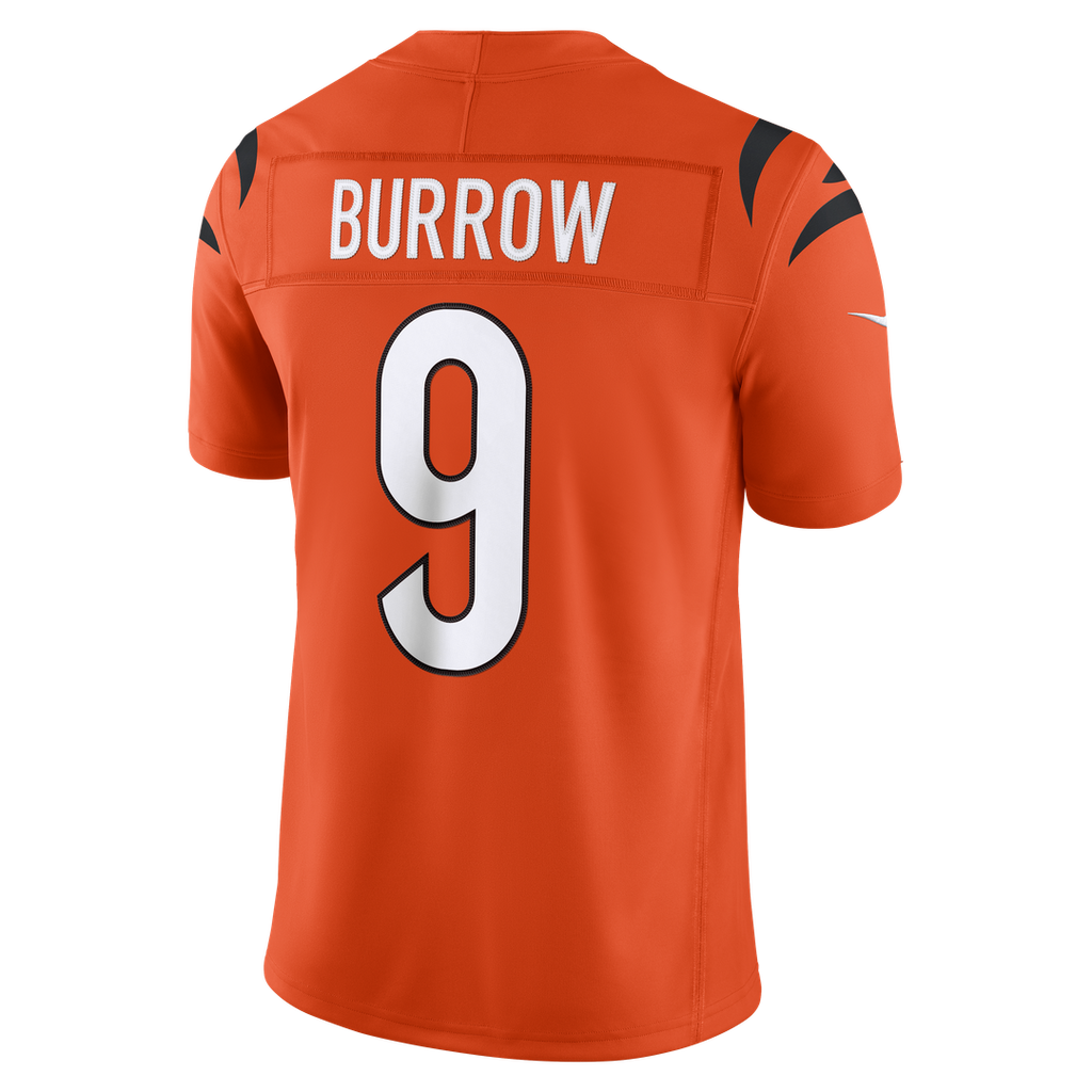 Cincinnati Bengals Joe Burrow Nike Orange Alternate Vapor FUSE Stitched Limited Jersey