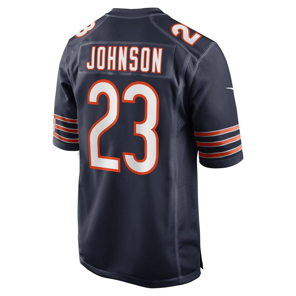 Chicago Bears Roschon Johnson Nike Navy Game Jersey