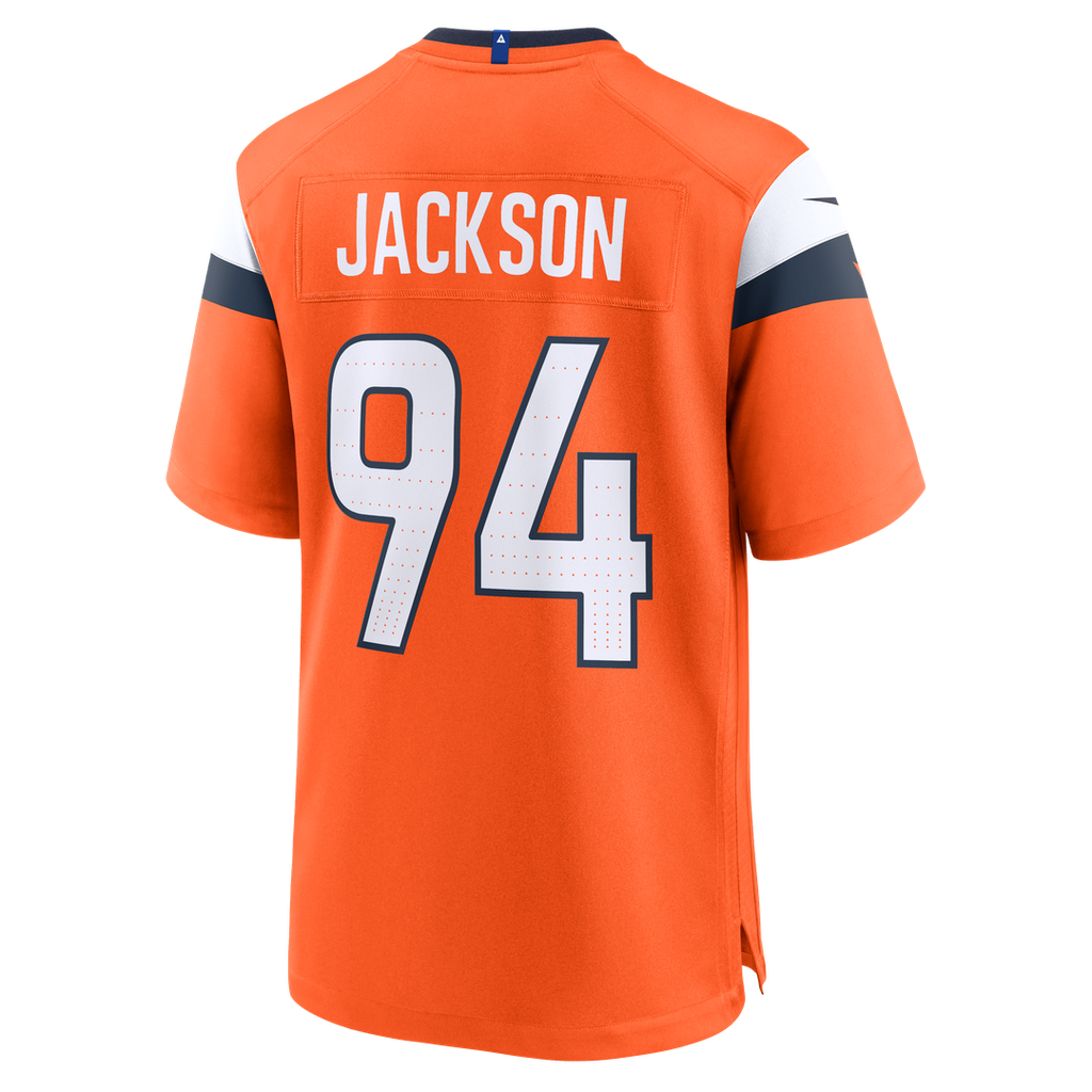 Denver Broncos Jordan Jackson Nike Orange Game Jersey