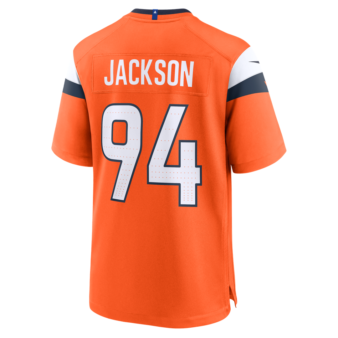 Denver Broncos Jordan Jackson Nike Orange Game Jersey
