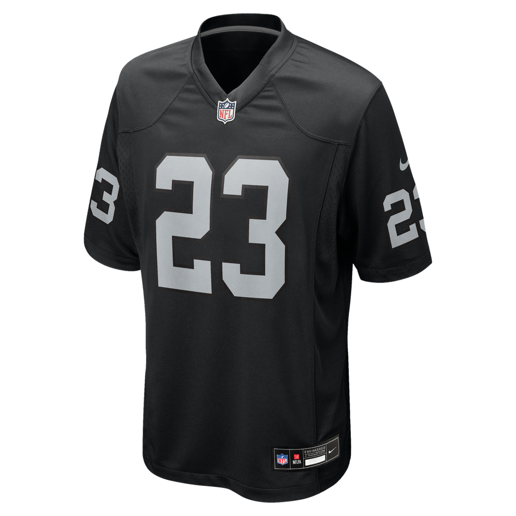 Las Vegas Raiders Dylan Laube Nike Black Game Jersey