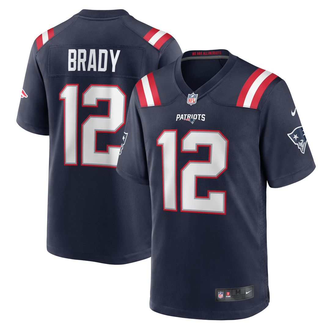 New England Patriots Nike Navy Retired Player Game Jersey