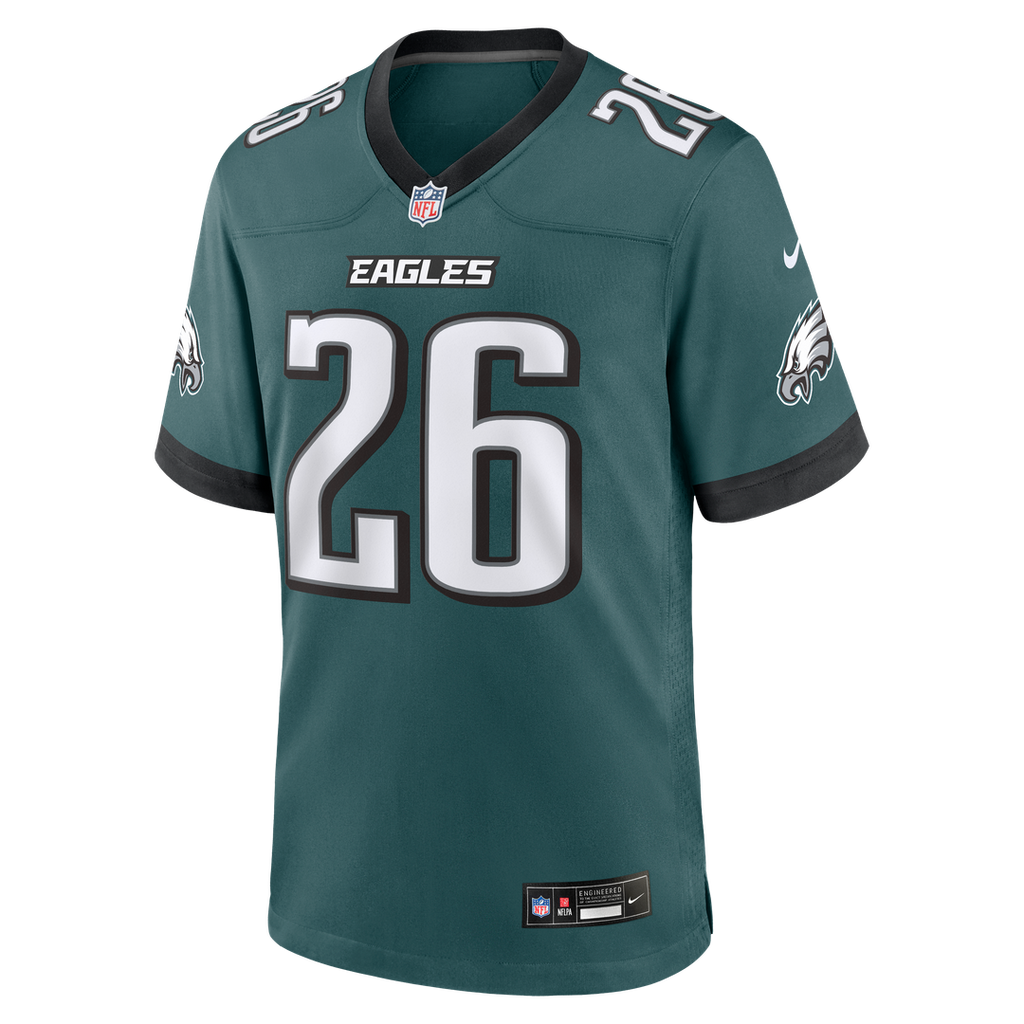 Philadelphia Eagles Saquon Barkley Nike Midnight Green Game Jersey