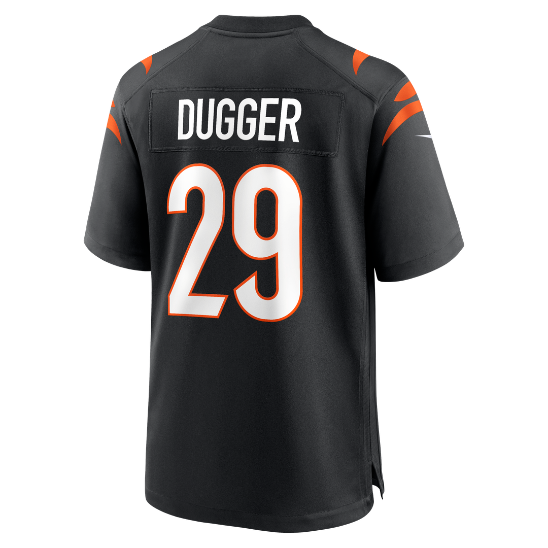 Cincinnati Bengals Kyle Dugger Nike Black Game Jersey