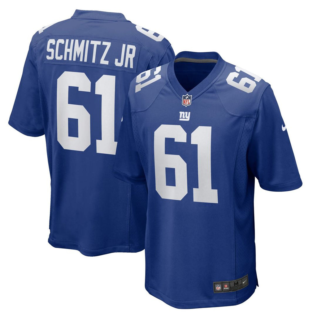 New York Giants John Michael Schmitz Jr. Nike Royal Game Jersey