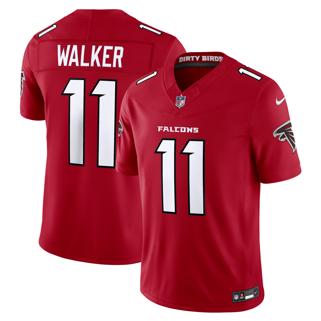 Atlanta Falcons Jalon Walker Nike Red Team Vapor FUSE Stitched Limited Jersey