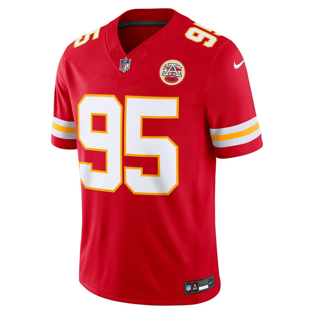 Kansas City Chiefs Chris Jones Nike Red Team Vapor FUSE Stitched Limited Jersey