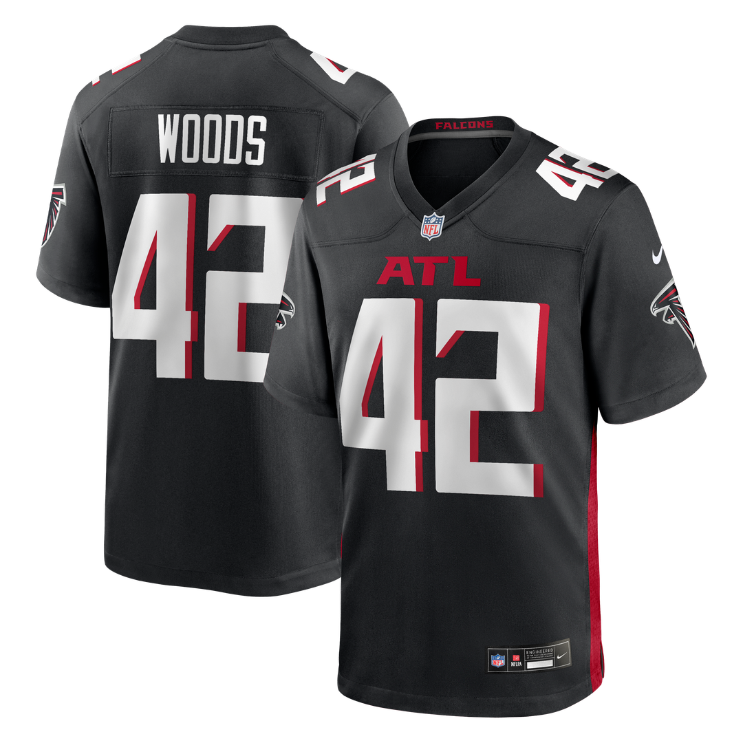 Atlanta Falcons Josh Woods Nike Black Game Jersey
