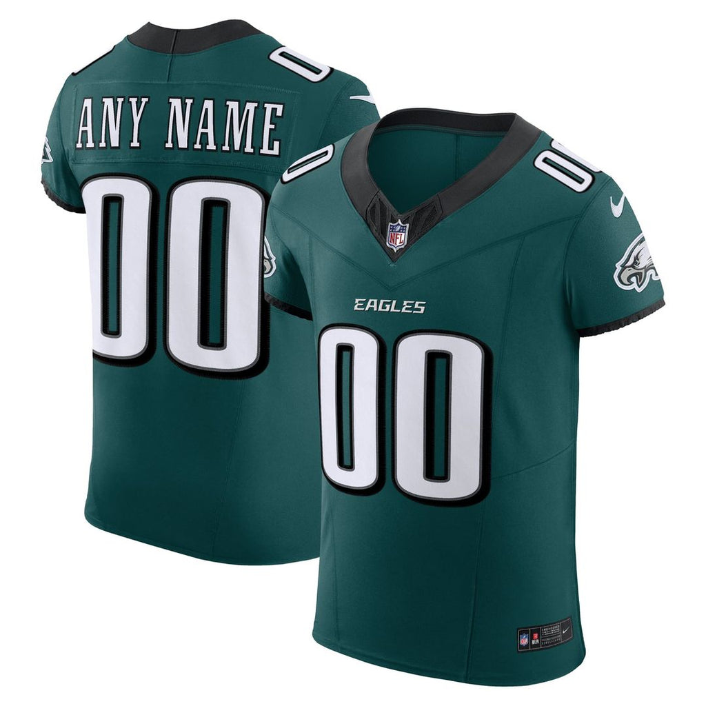 Philadelphia Eagles Nike Midnight Green Team Vapor FUSE Elite Custom Jersey