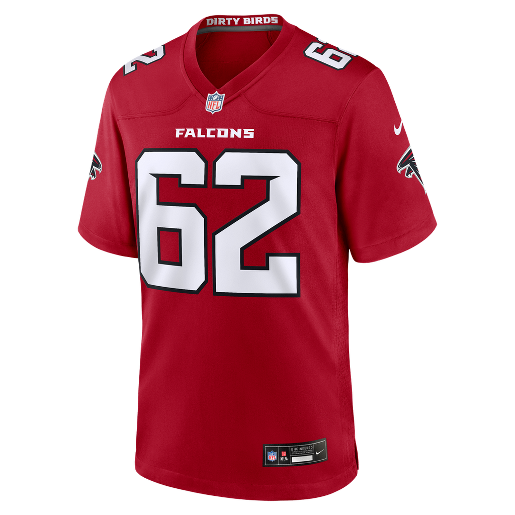 Atlanta Falcons Corey Levin Nike Red Game Jersey