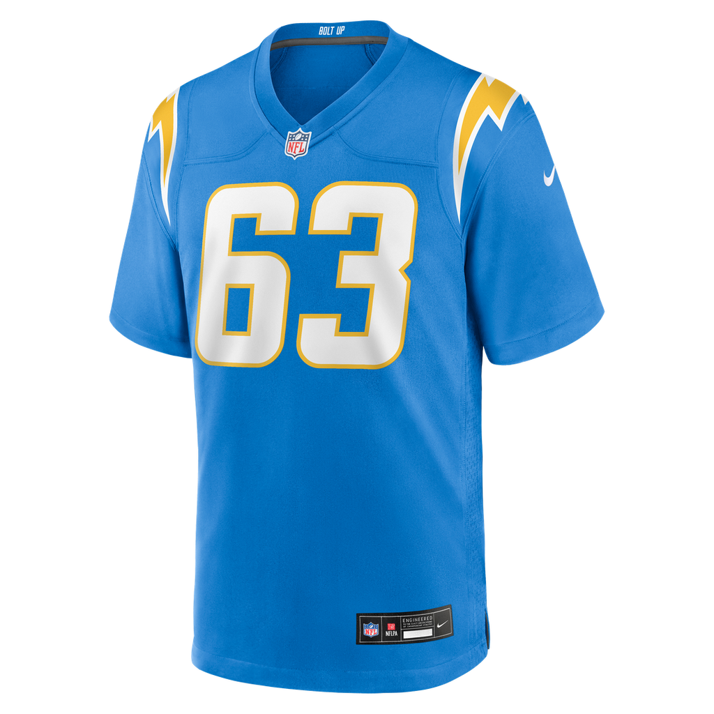 Los Angeles Chargers Tyler Biadasz Nike Powder Blue Game Jersey