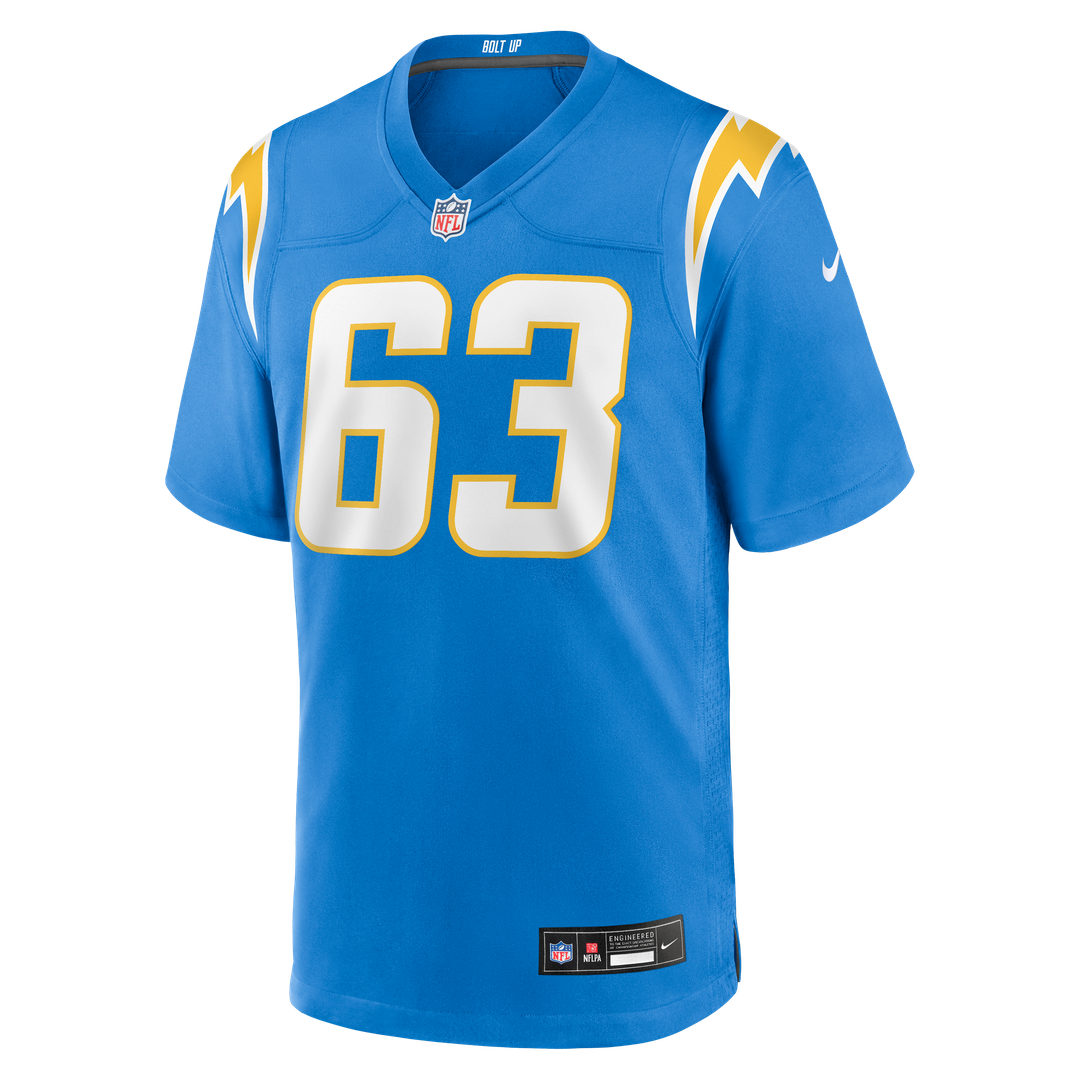 Los Angeles Chargers Tyler Biadasz Nike Powder Blue Game Jersey