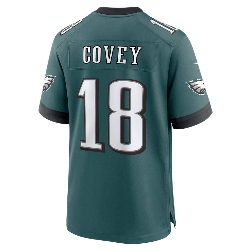 Philadelphia Eagles Britain Covey Nike Midnight Green Game Jersey